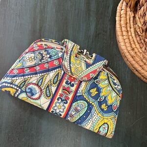 Vera Bradley Cotton Blue/White/ Red Double KissSnap Women's
Wallet